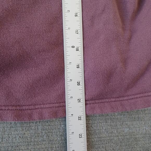 Madewell MWL Betterterry Henley Sweatshirt Womens Small Purple Cropped Casual - Picture 4 of 8